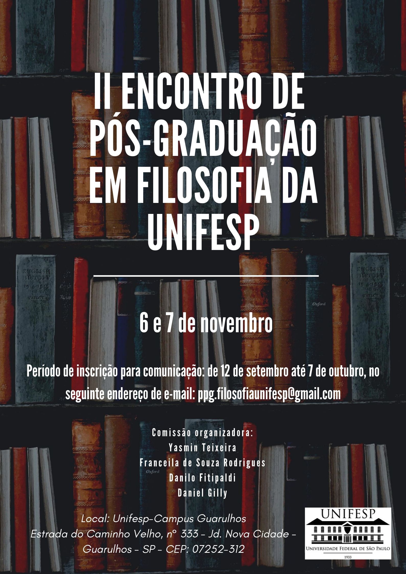 Resultado de imagem para II ENCONTRODE PÓS-GRADUAÇÃO EM FILOSOFIADA  UNIFESP