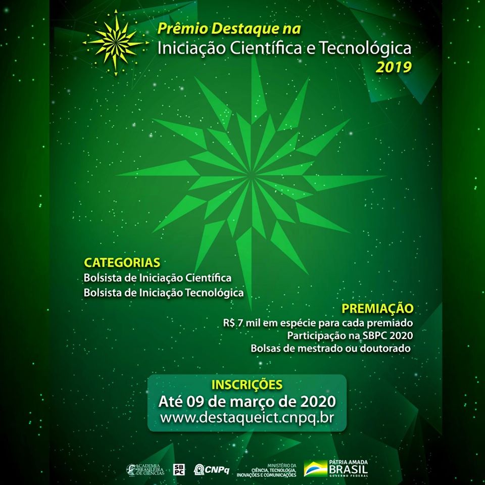 Prêmio Destaque na Iniciação Científica e Tecnológica