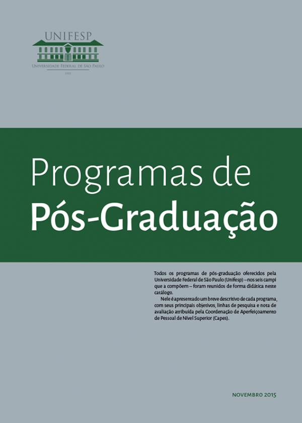 Catálogos Programas de Pós-Graduação