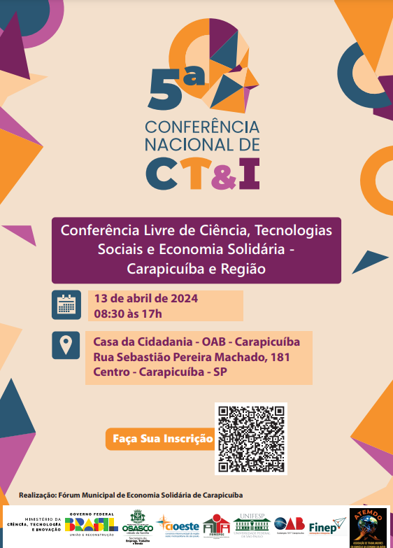 Conferência Livre de Ciência e Tecnologias Sociais e Economia Solidária