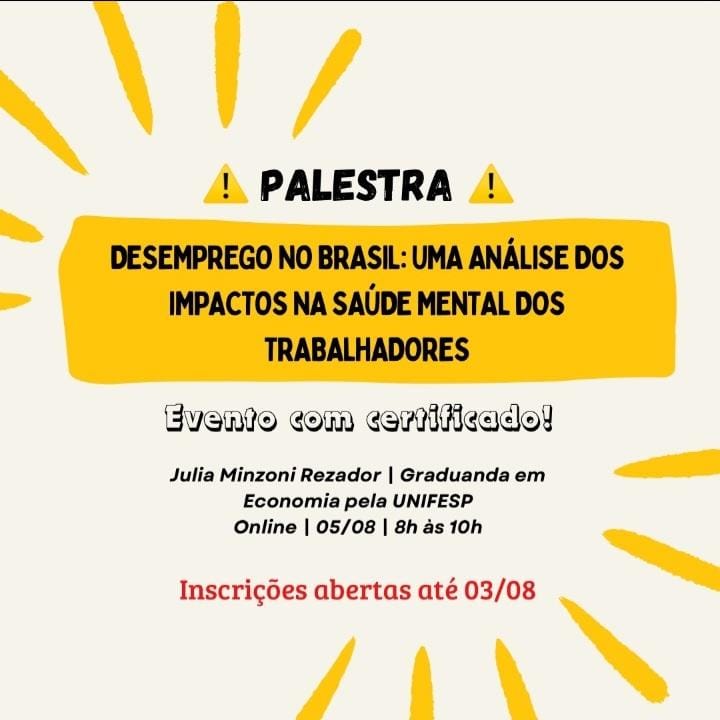 Desemprego no brasil palestra 