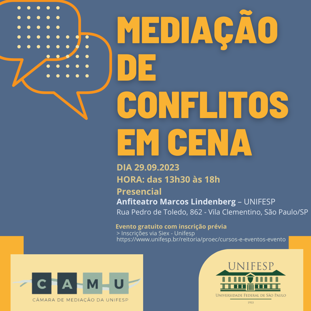 Evento MEDIAÇÃO DE CONFLITOS EM CENA 29.09.2023