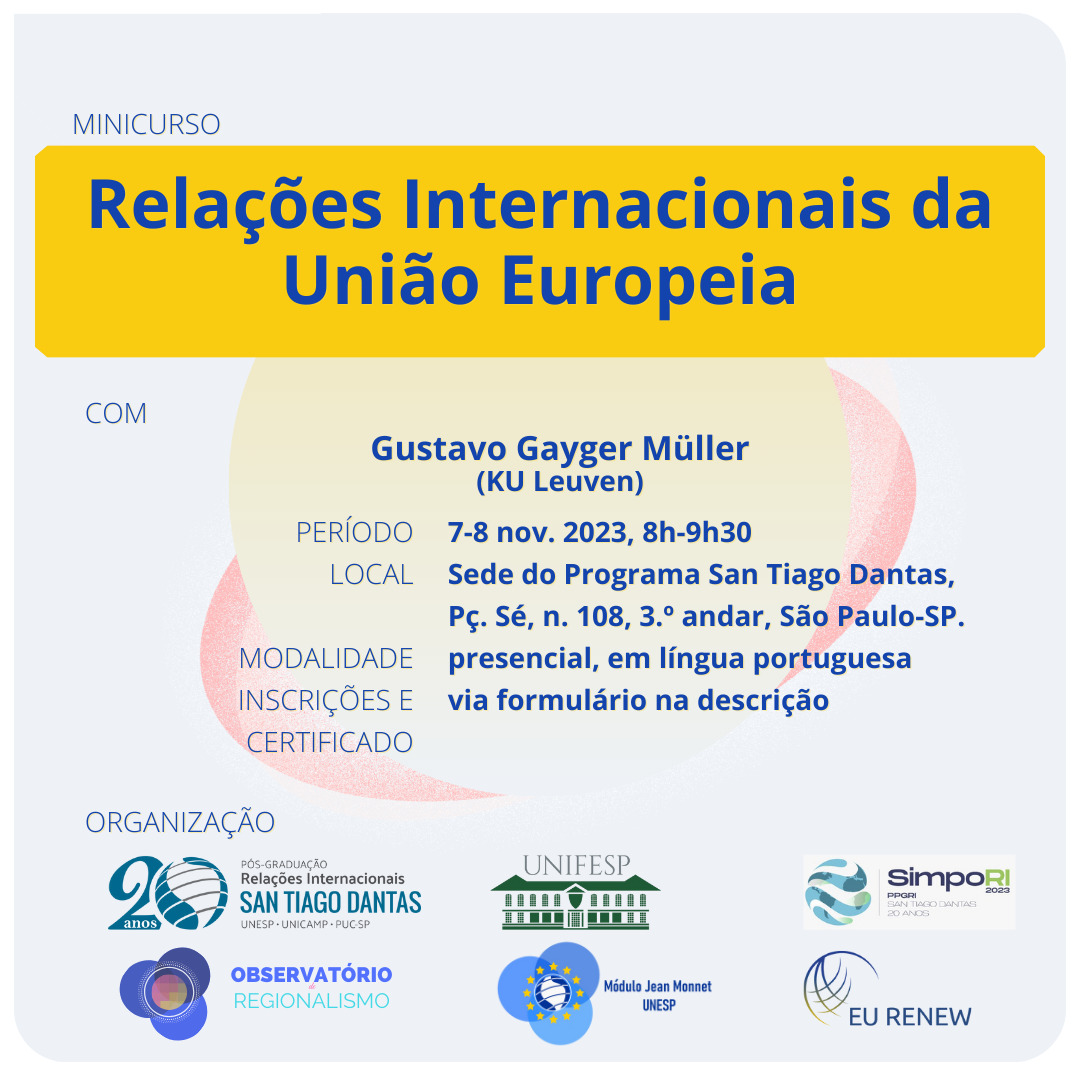 Minicurso Relações Internacionais da União Europeia