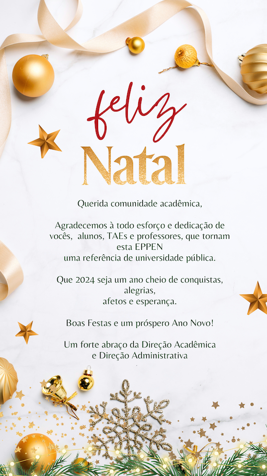 Feliz natal mensagem boas festas EPPEN 2