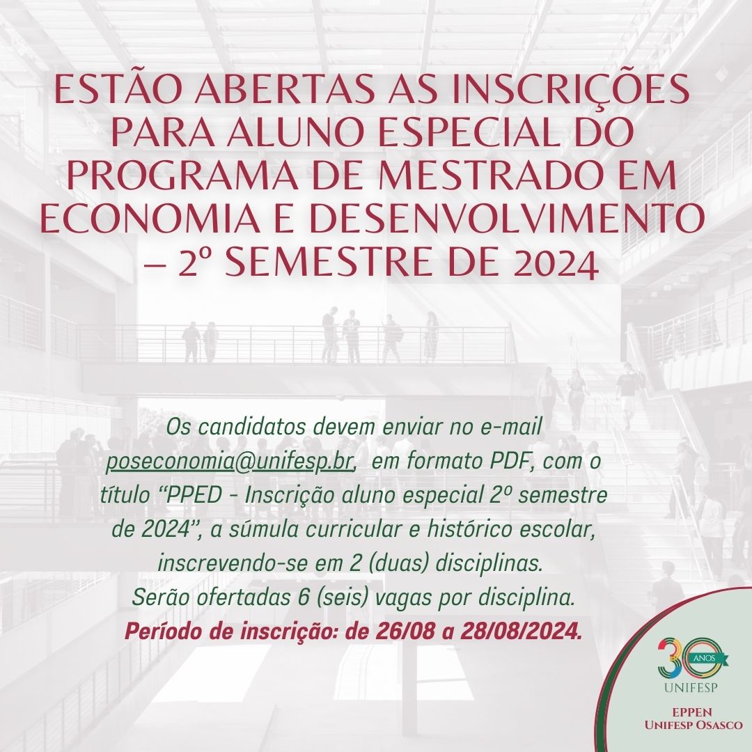 Aluno especial 20242