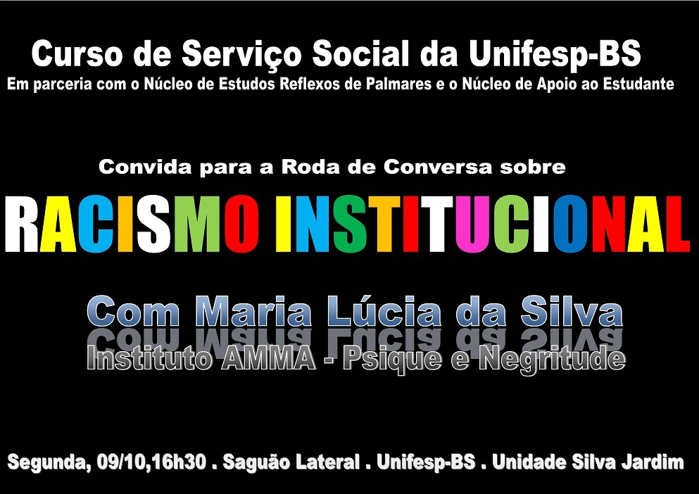 roda conversa racismo institucional 9 outubro 2017