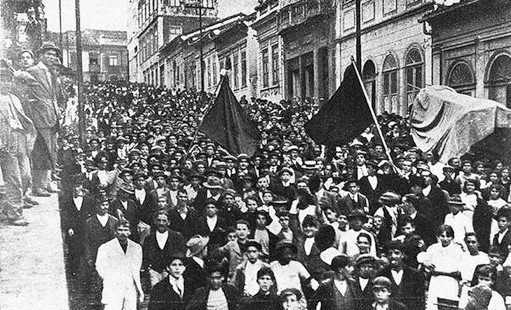 Greve geral de 1917  Manifestação na Zona Leste.jpg