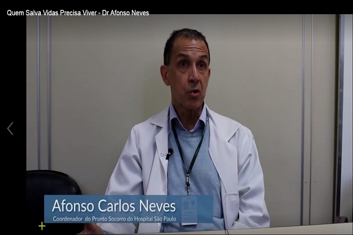 Afonso Carlos Neves, coordenador do Pronto Socorro do Hospital São Paulo