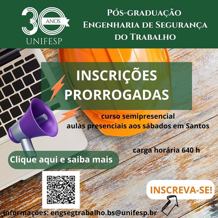 Engenharia de Segurança do Trabalho prorrogado