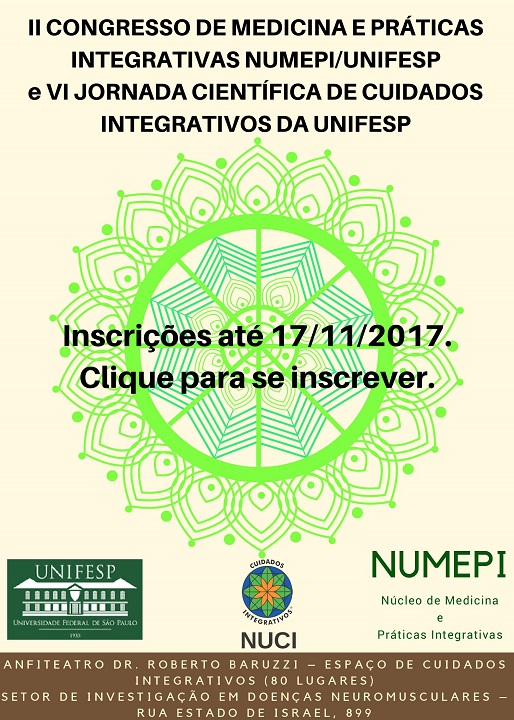 II Congresso do Núcleo de Medicina e Práticas Integrativas e VI Jornada Científica de Cuidados Integrativos