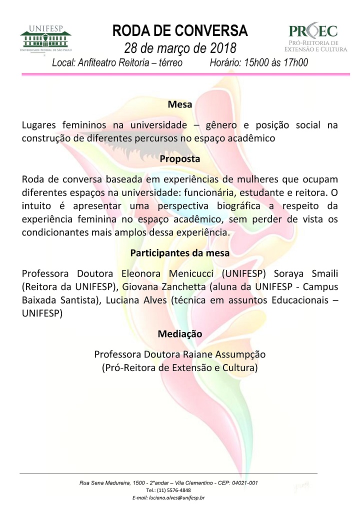 Lugares Femininos na Universidade