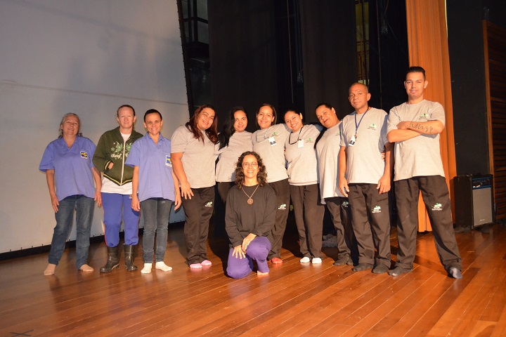 Parte do grupo que participa das atividades de Tai Chi Chuan (créditos: Marta Jardim - EFLCH/Unifesp)