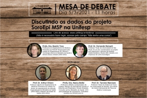 Discutindo os dados do projeto SoroEpi MSP na Unifesp