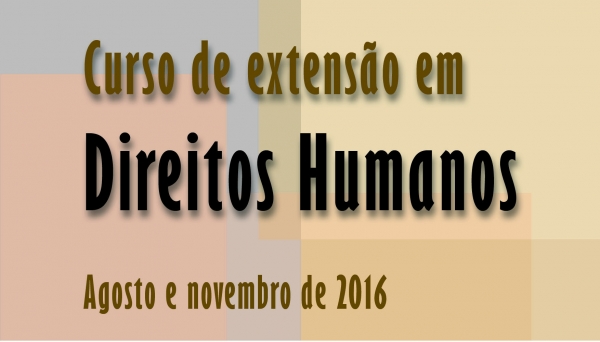 Cursos de extensão em Direitos Humanos