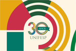 Conheça o modelo para confecção de convites para eventos dos 30 anos da Unifesp e artes para impressões de materiais promocionais