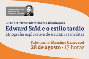 Cátedra Edward Saïd - Edward Saïd e estilo tardio: uma etnografia explorativa de narrativas inéditas