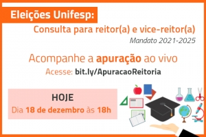 Apuração da consulta à comunidade para a Reitoria 2021-2025 terá transmissão ao vivo pelo YouTube