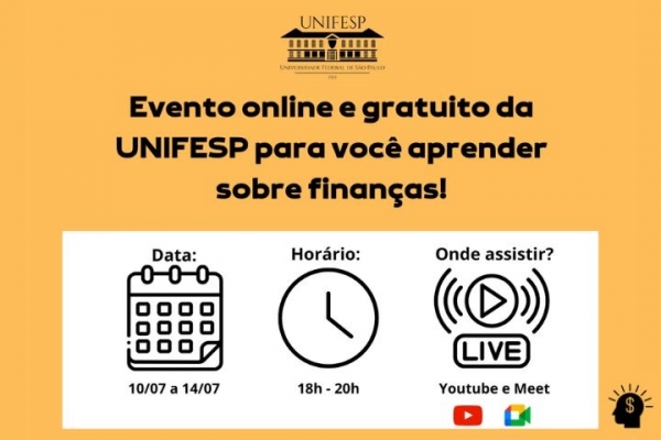 Unifesp oferece palestras gratuitas durante a VIII Semana da Educação Financeira 2023