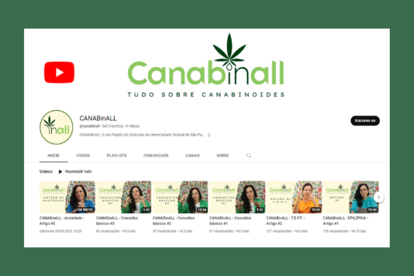 Projeto de extensão da Unifesp apresenta notícias científicas sobre os canabinoides no YouTube