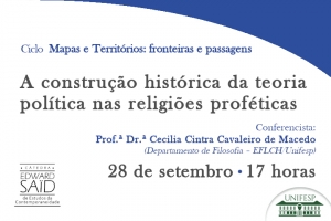 Cátedra Edward Saïd: A construção histórica da teoria política nas religiões proféticas