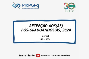 Recepção aos(às) pós-graduandos(as) 2024