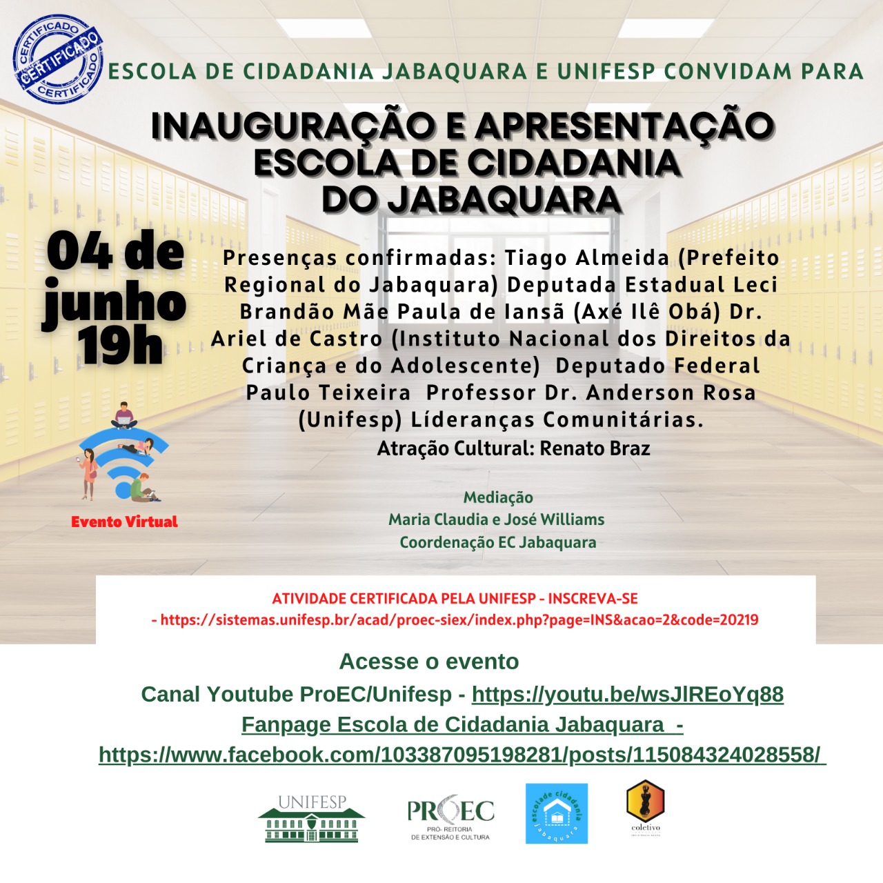 inauguração escola de cidadania