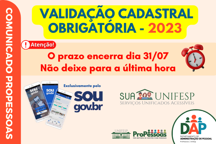 dap validacao cadastral 2023